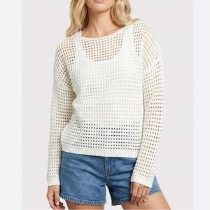 JEANNE PIERRE  Open-Knit top
